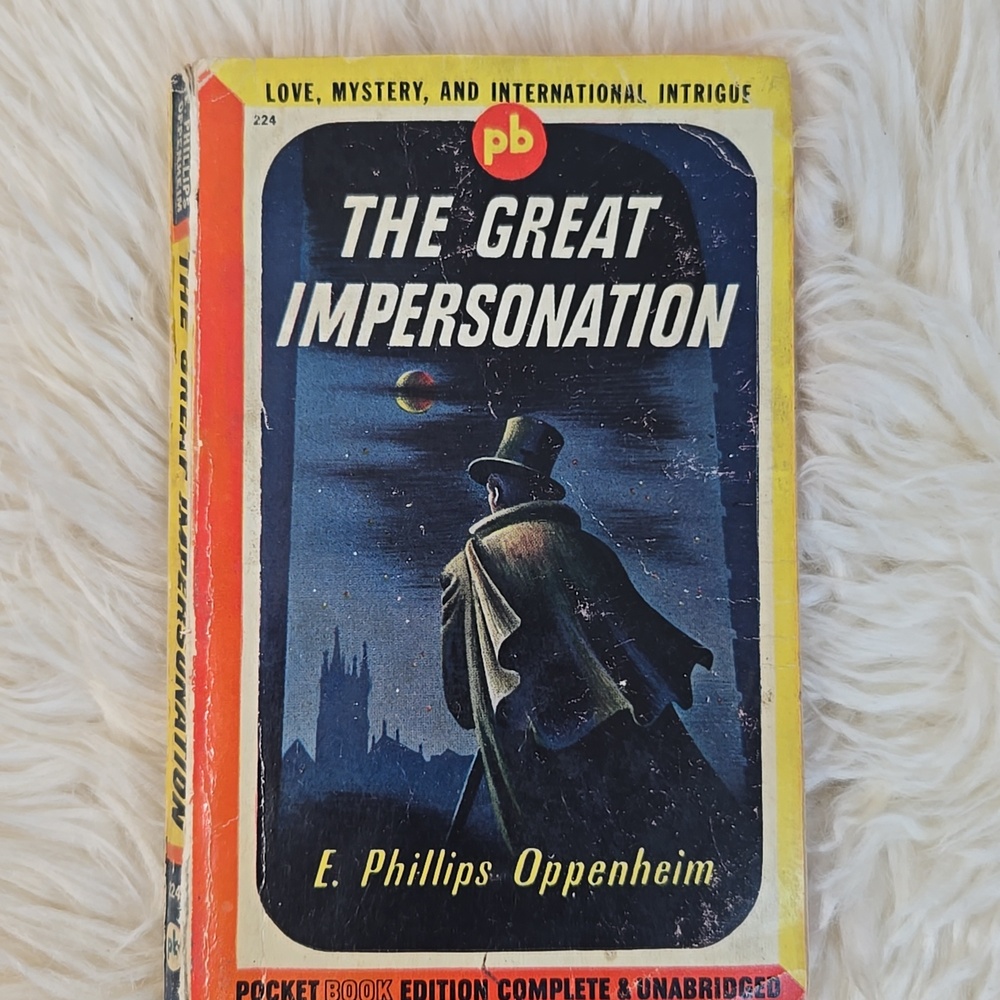 Vintage The Great Impersonation E Phillips Oppenheim Pocket Book Spy Mystery